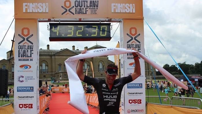 Reece Barclay wins Outlaw Half Holkham 2017