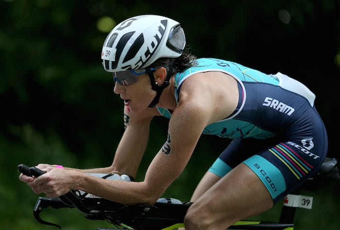HELSINGOR, DENMARK - JUNE 18: Annabel Luxford of Australia in action during the bike section of KMD IRONMAN 70.3 European Championship Elsinore on June 18, 2017 in Helsingor, Denmark. (Photo by Nigel Roddis/Getty Images for Ironman)