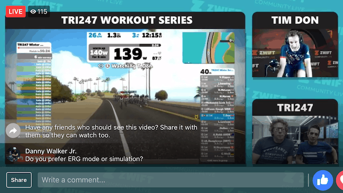 Tim Don Zwift TRI247 Winter Series
