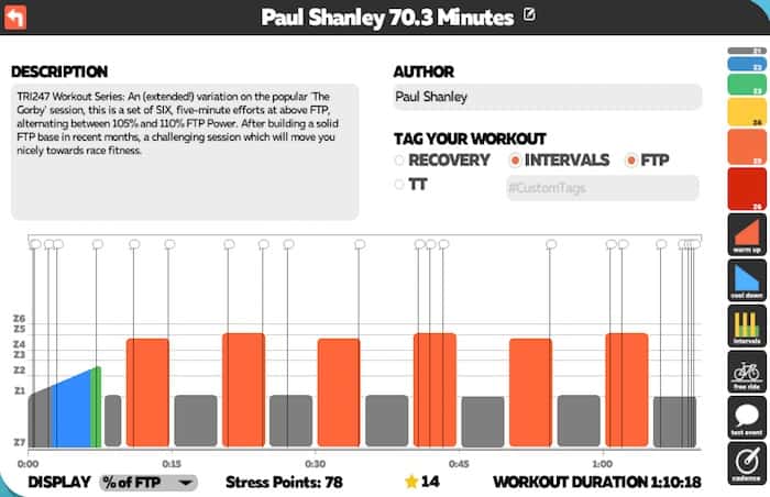 Paul Shanley TRI247 Workout Series - 70.3 Minutes - Zwift