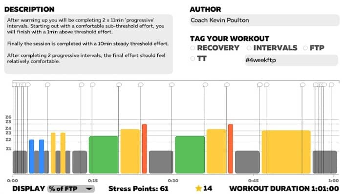 TRI247 Workout Series Zwift Progressive 11's Kevin Poulton