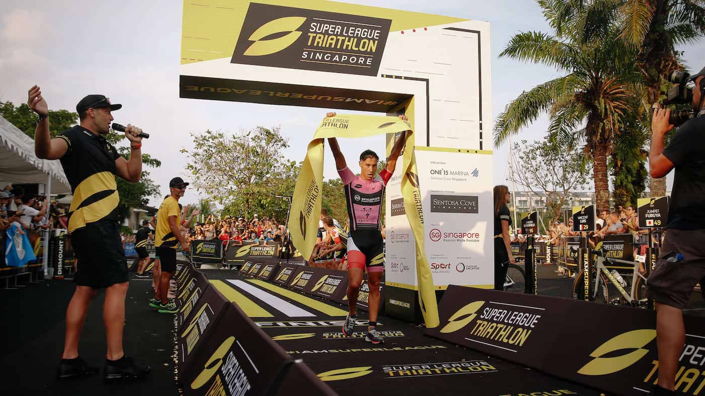 Vincent Luis wins Super League Triathlon Singapore Day 2 Enduro