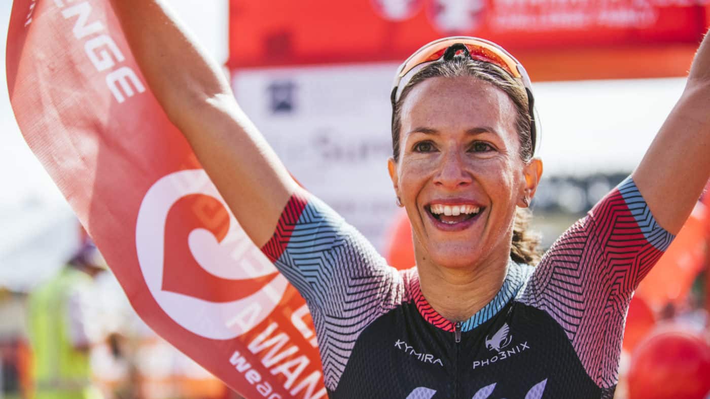 Radka Kahlefeldt of the Czech Republic wins in the Integrity Homes Challenge Wanaka/Challenge Asia Pacific Championships 2020