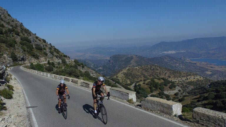 Triathlon training in Spain