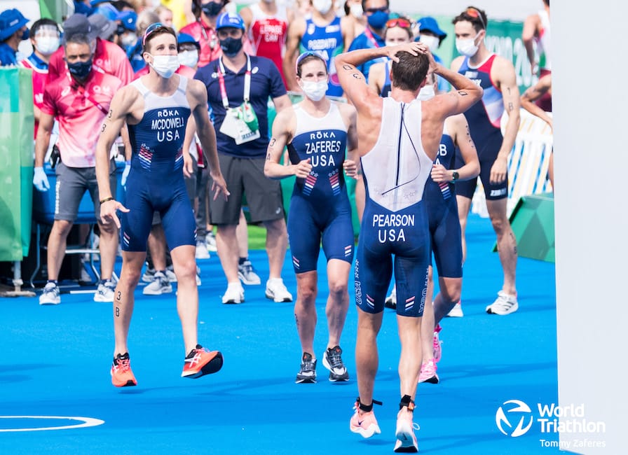 Kevin McDowell, Taylor Knibb, Morgan Pearson, Katie Zaferes / Mixed Team Relay