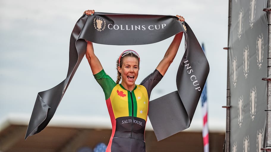 Ellie Salthouse Collins Cup 2021 finish line