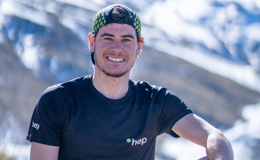 Gustav Iden smiling in hep Team colours