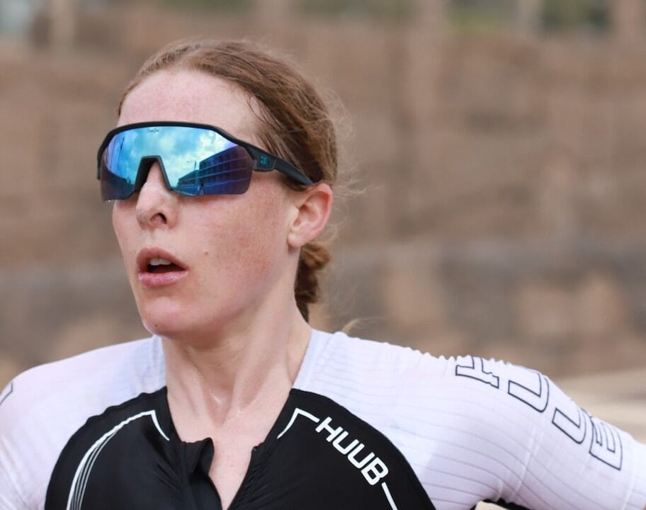 Jessica Learmonth IRONMAN 70.3 Lanzarote 2022 on the run