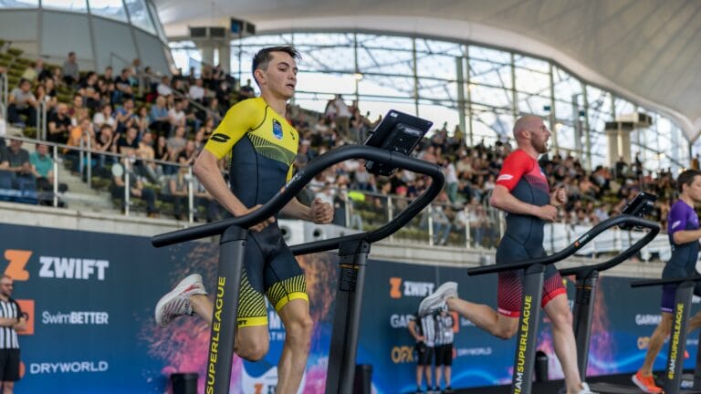 Arena Games Munich 2022 - Alex Yee, Gordon Benson on treadmills