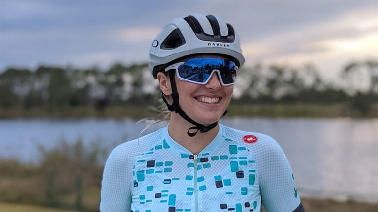 Triathlete Ali Brauer in cycling kit