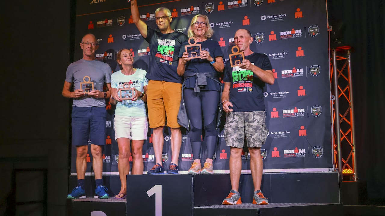 IRONMAN Wales 2022 Age Group podiums - Huw Fairclough for IRONMAN