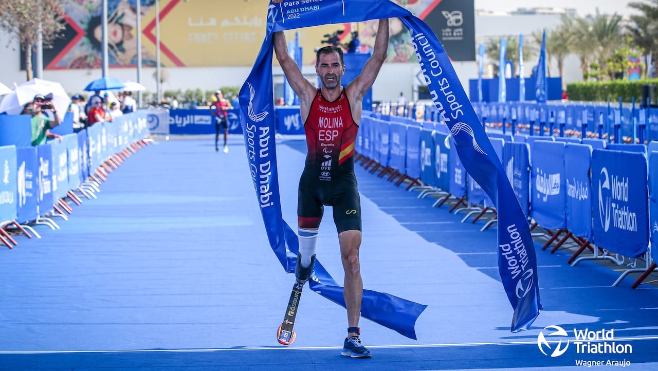 Daniel Molina World Paratriathlon Championship Abu Dhabi 2022