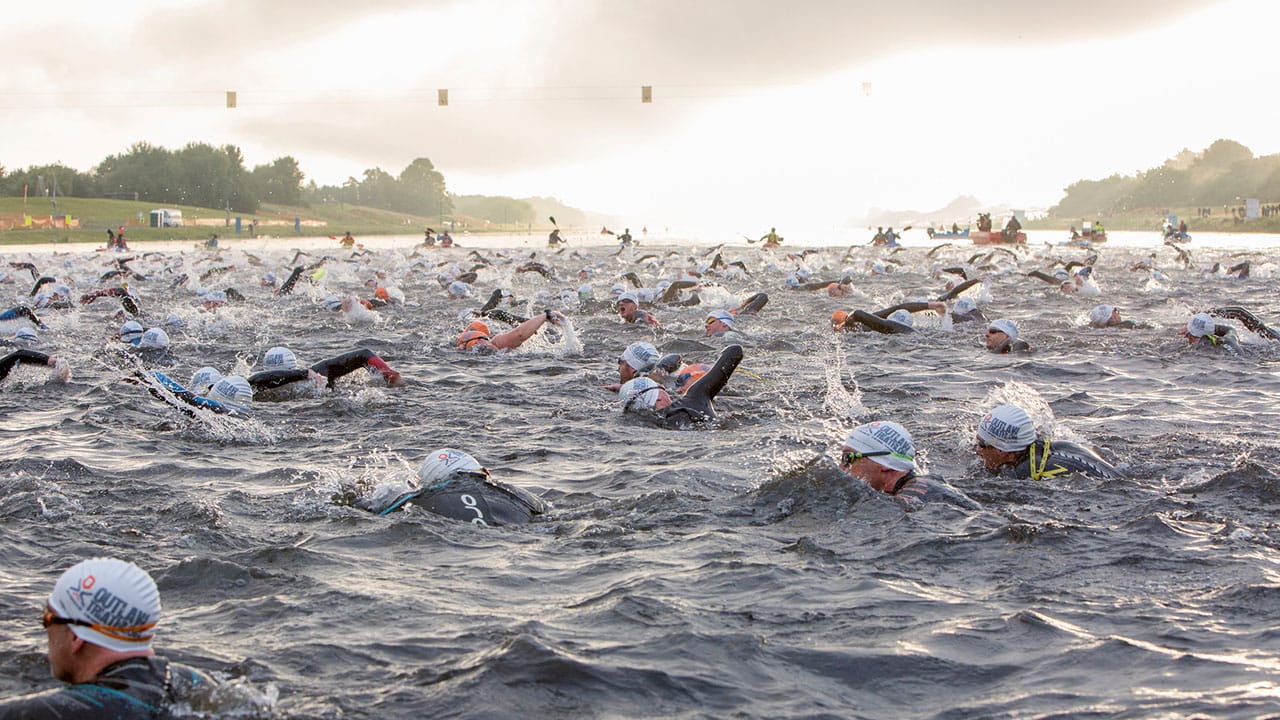 Outlaw Triathlon Nottingham - Swim Start