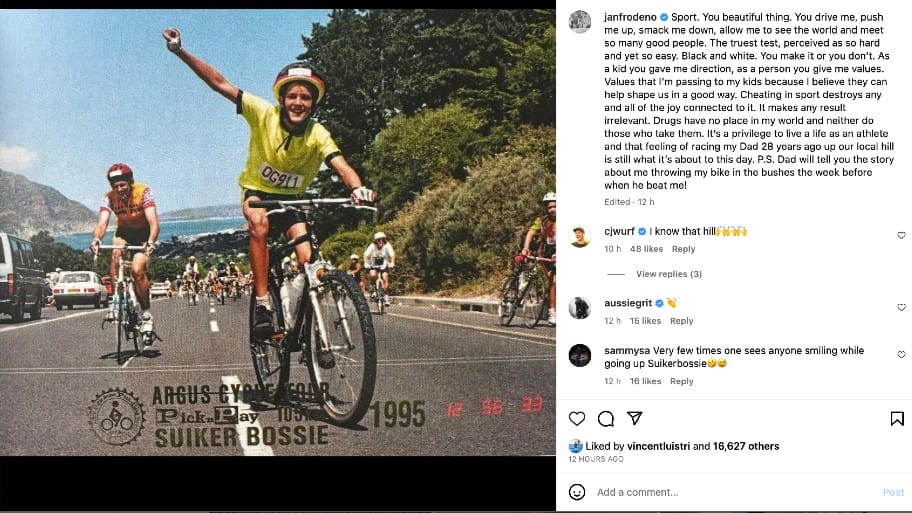 Jan Frodeno responds to news of that drugs suspension for Collin Chartier.