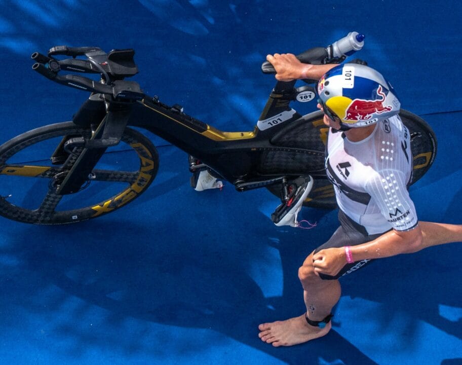 Kristian Blummenfelt PTO European Open 2023 bike transition