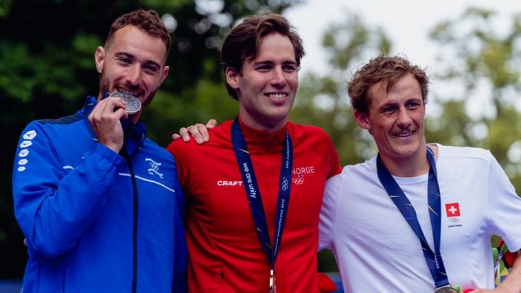European Games Triathlon 2023 - Elite Men podium