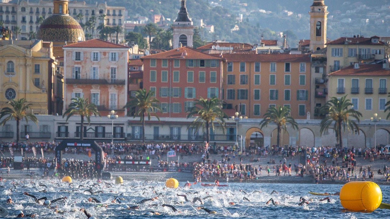 IRONMAN France Nice 2023 swim course