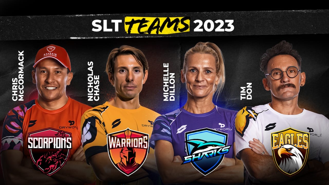 SLT team managers 2023 Chris McCormack, Nicholas Chase, Michelle Dillon and Tim Don