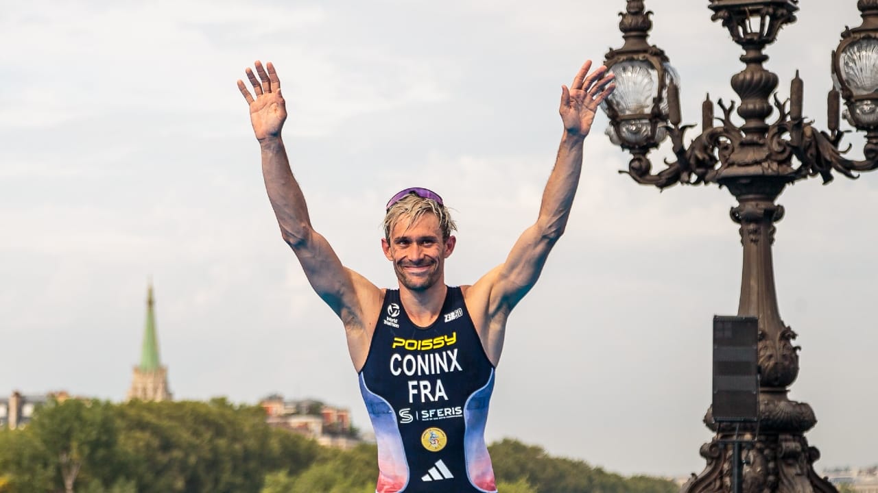 Dorian Coninx Paris Test Event 2023 [Photo credit: World Triathlon / Tommy Zaferes]