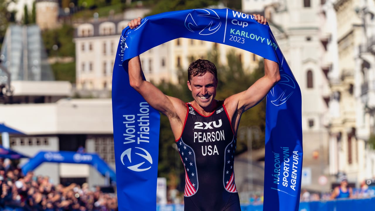 World Triathlon Cup Karlovy Vary 2023 Morgan Pearson