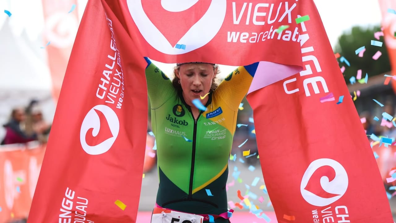 Caroline Pohle wins Challenge Vieux Boucau 2023 photo credit Challenge Family