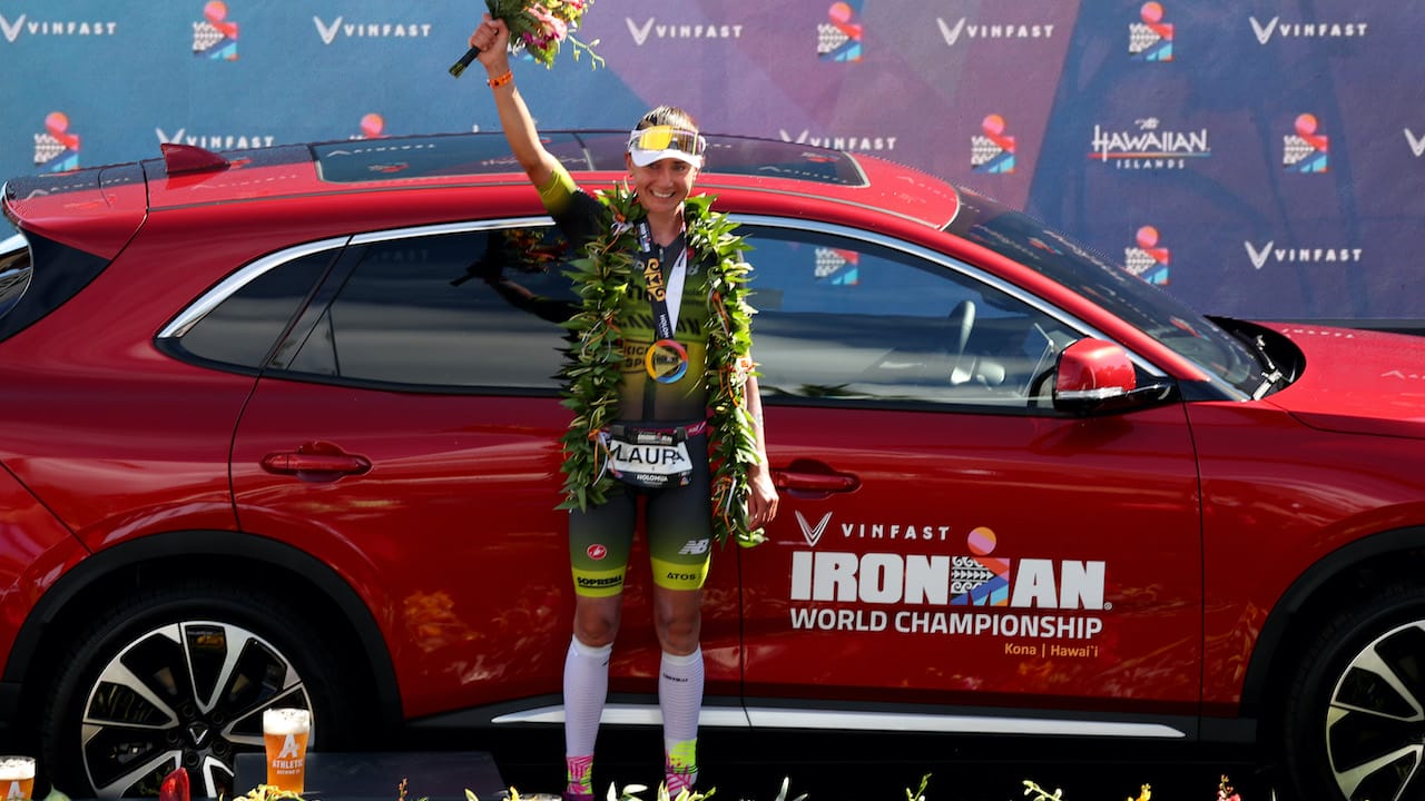 Laura Philipp Vinfast IRONMAN World Championship 2023 Kona podium