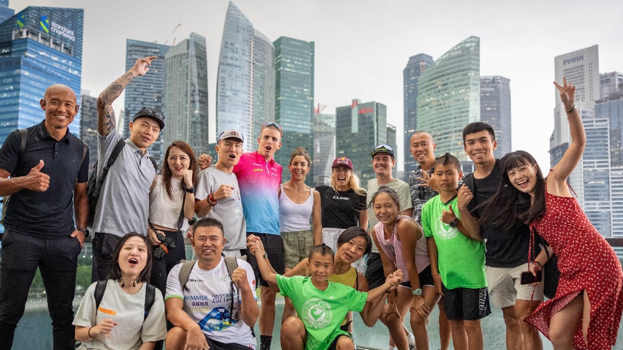 The pros and age groupers mix at the PTO Asian Open in Singapore in 2023