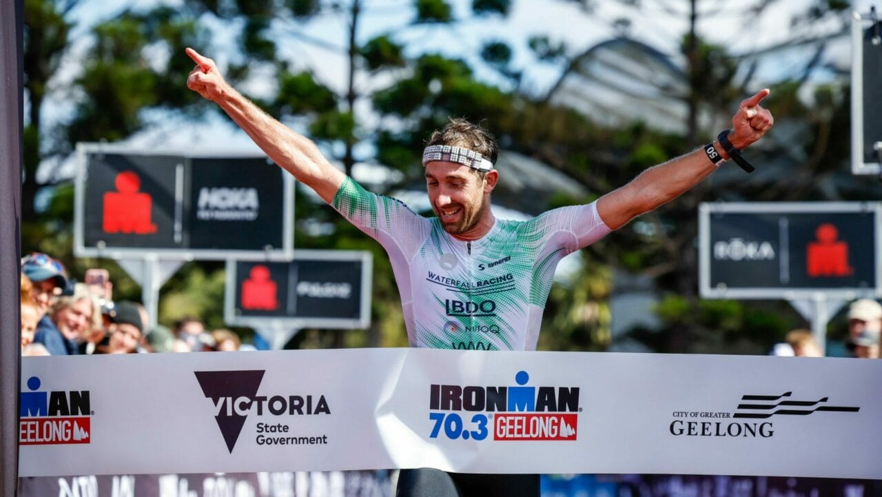 Sam Osborne takes the win at IRONMAN 70.3 Geelong.