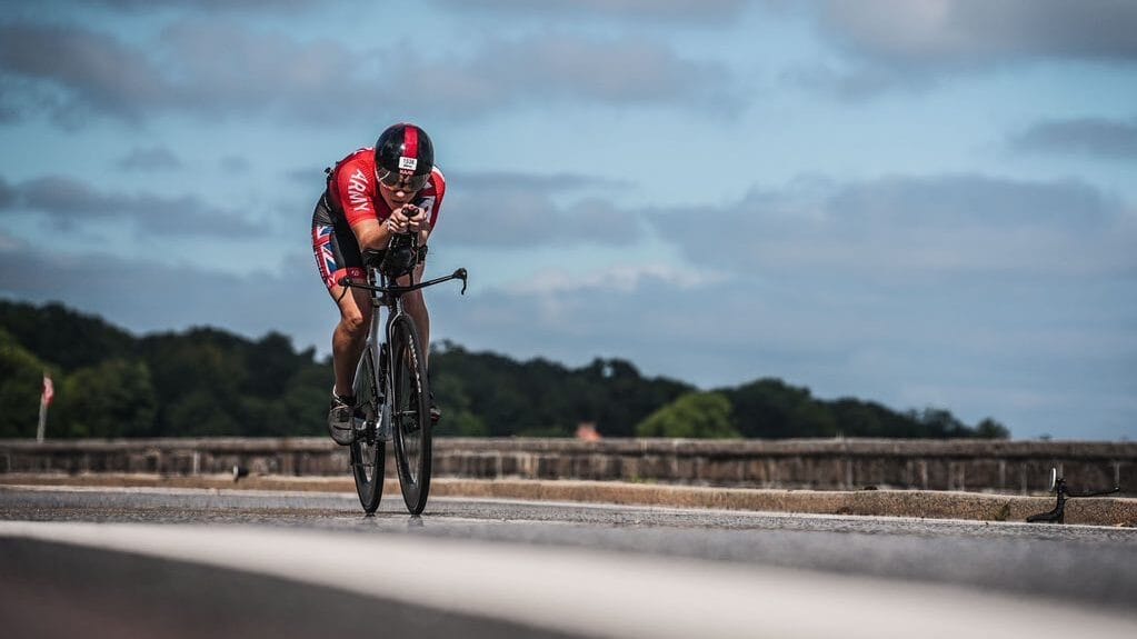 Rosie Wild (GBR) on the bike.
