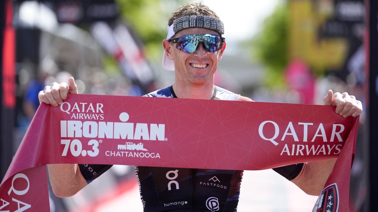IRONMAN 70.3 Chattanooga 2024 - Matt Hanson finish