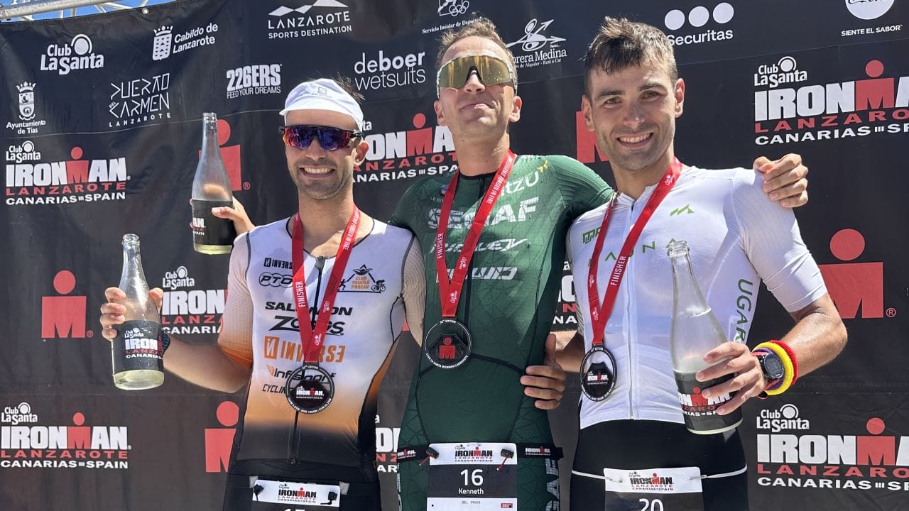 IRONMAN Lanzarote 2024 Pro Men podium