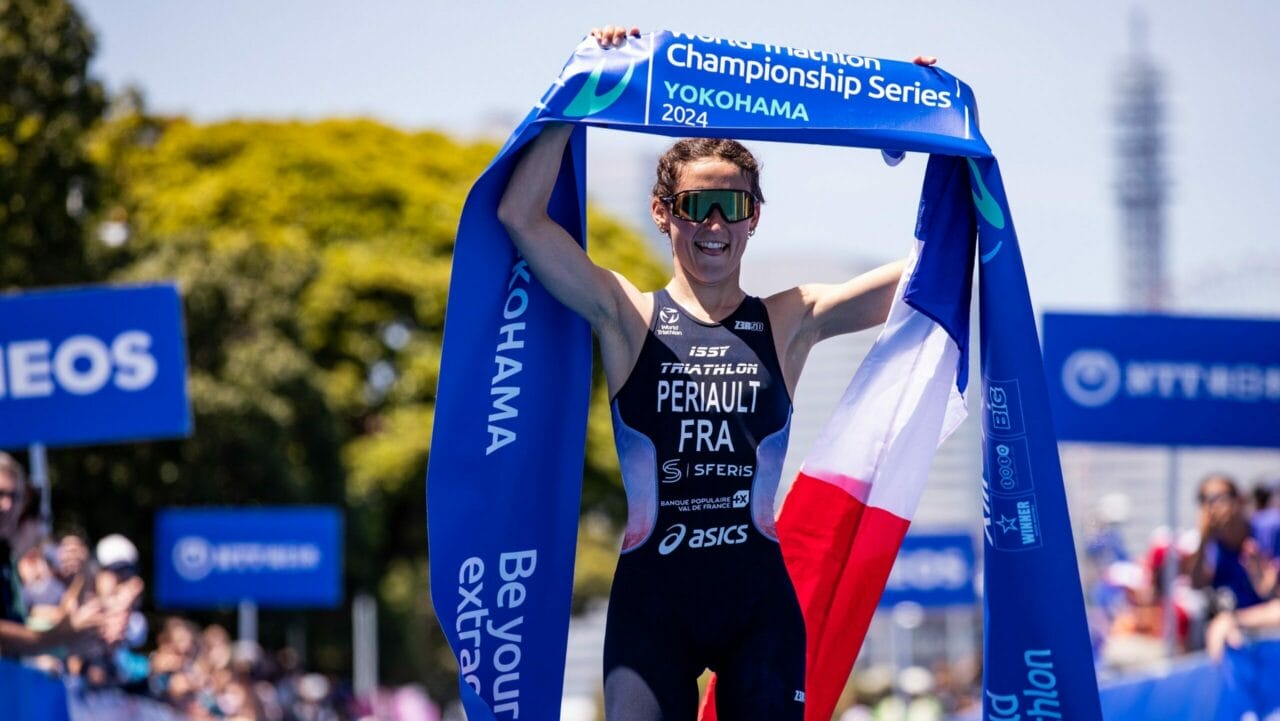 Leonie Periault (FRA) took a maiden WTCS victory in Yokohama.
