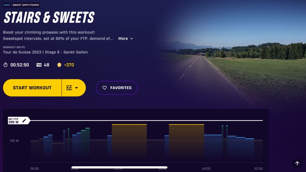 Rouvy stairs and sweets route