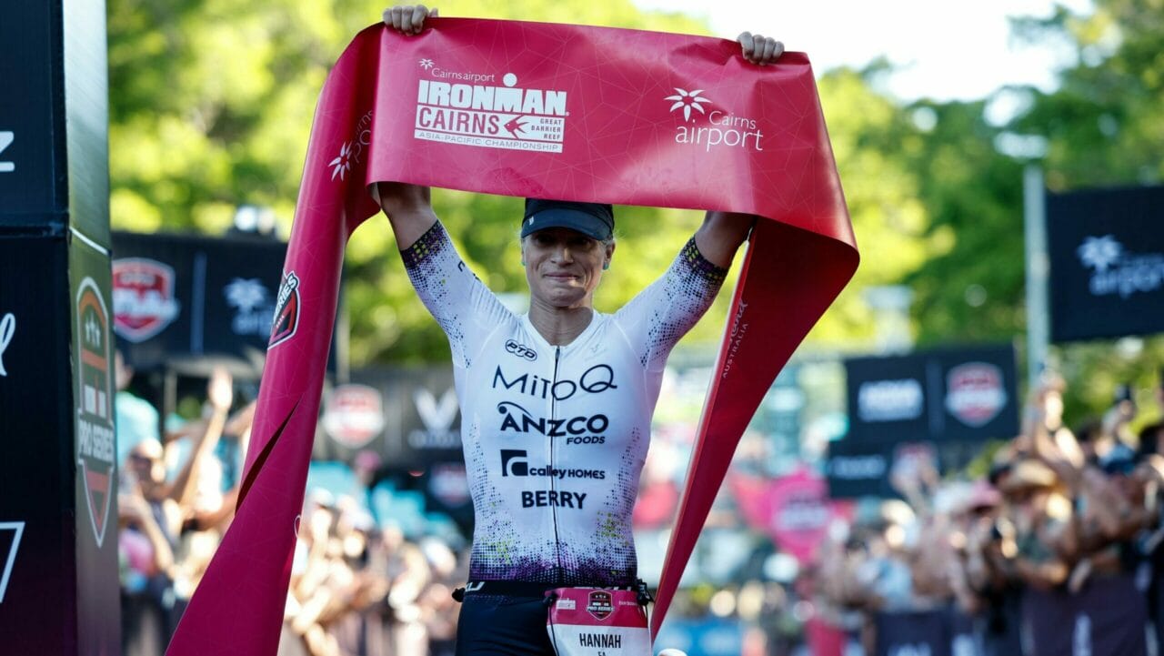 Hannah Berry took the win at IRONMAN Cairns in Queensland,