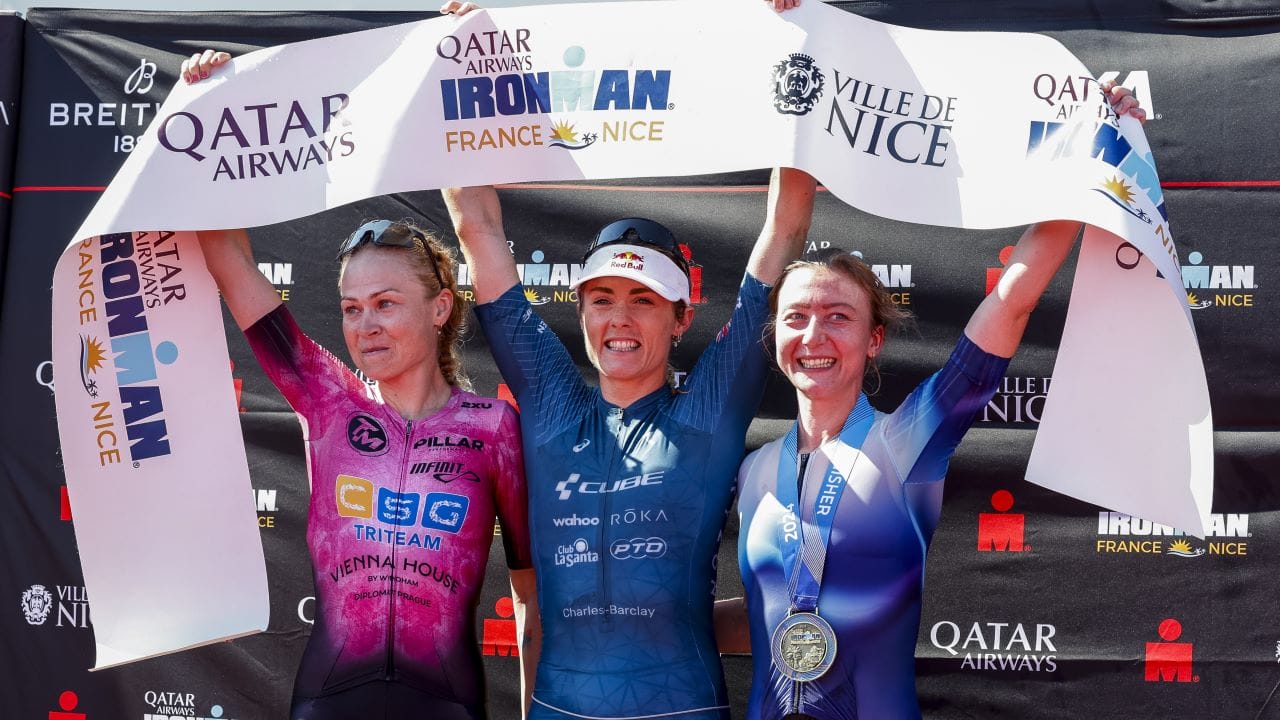 IRONMAN France 2024 Women Pro Podium - Lucy Charles-Barclay, Barbora Besperat, Merle Brunee