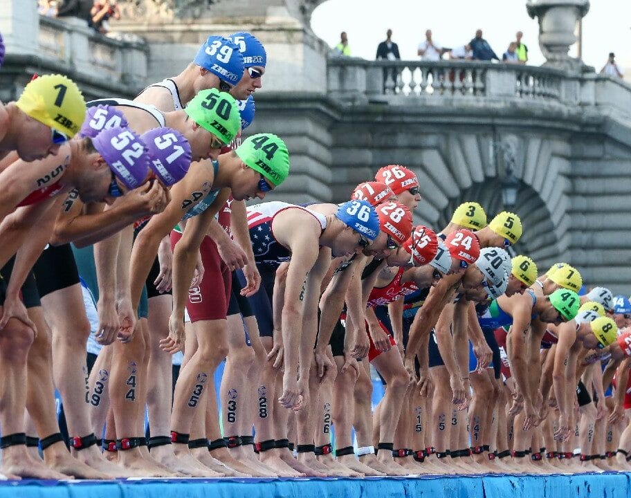Olympic Games Triathlon Paris Test Event River Seine