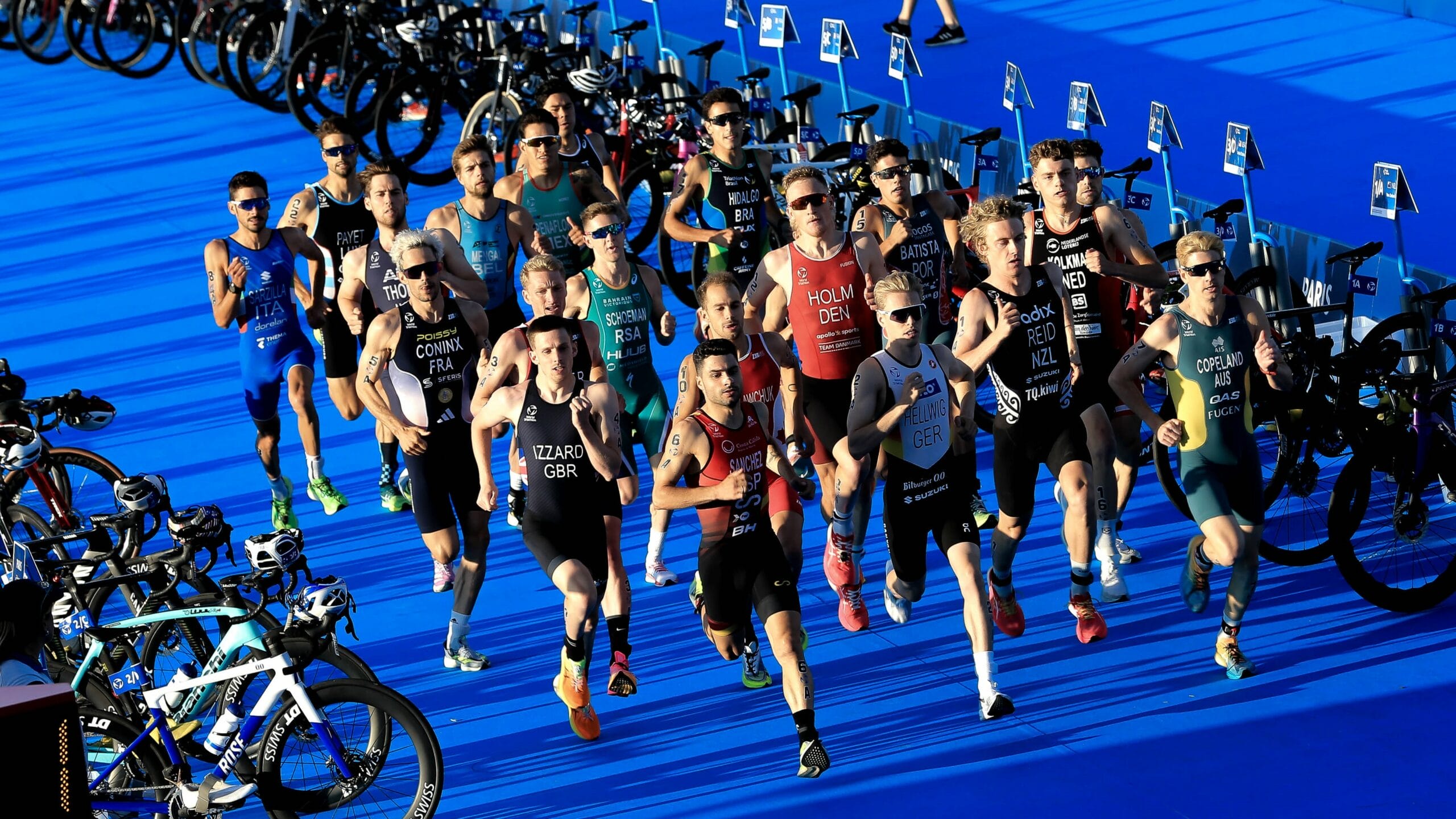 Paris Test Event Mixed Team Relay start 2023 duathlon