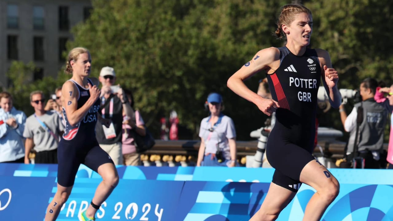 Paris 2024 Olympic games mixed triathlon relay Potter Knibb