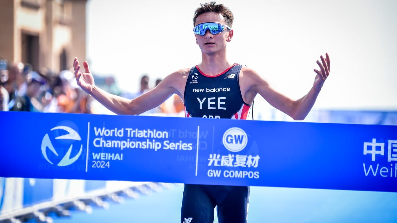 Alex Yee WTCS Weihai 2024 Finish Line