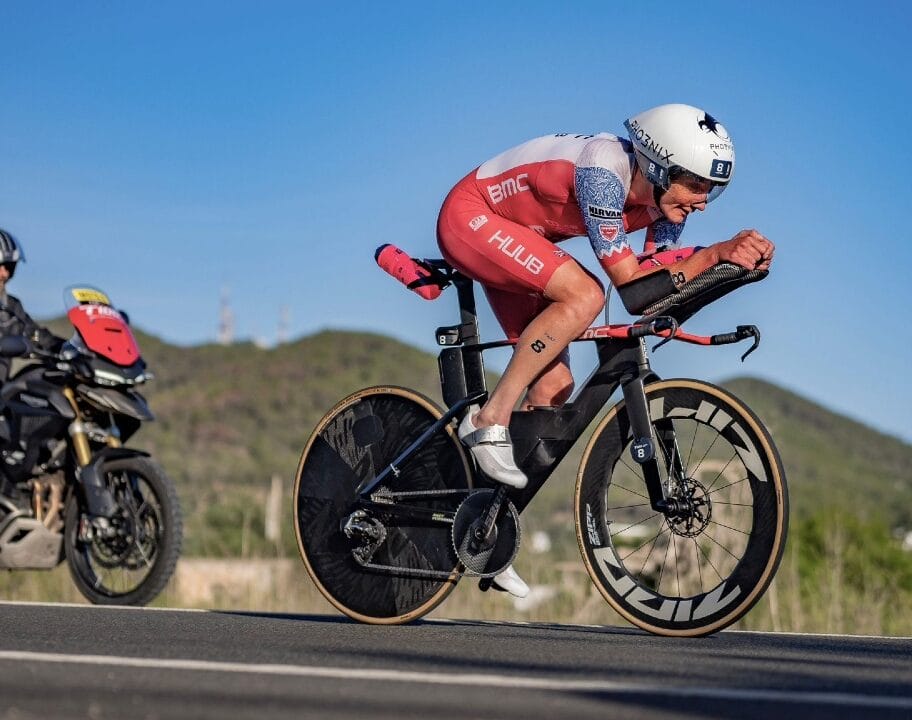 Alistair Brownlee bike penalty T100 Ibiza 2024 Photo credit PTO