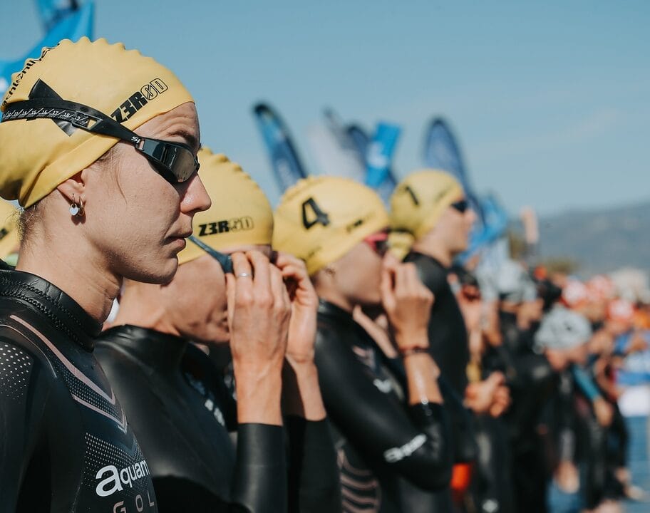 Cassandre Beuagrand swim start WTCS Grand Final Torremolinos 2024 photo credit World Triathlon