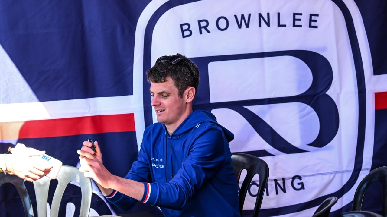 Jonny Brownlee Toulouse 2024 Brownlee Racing graphic supertri
