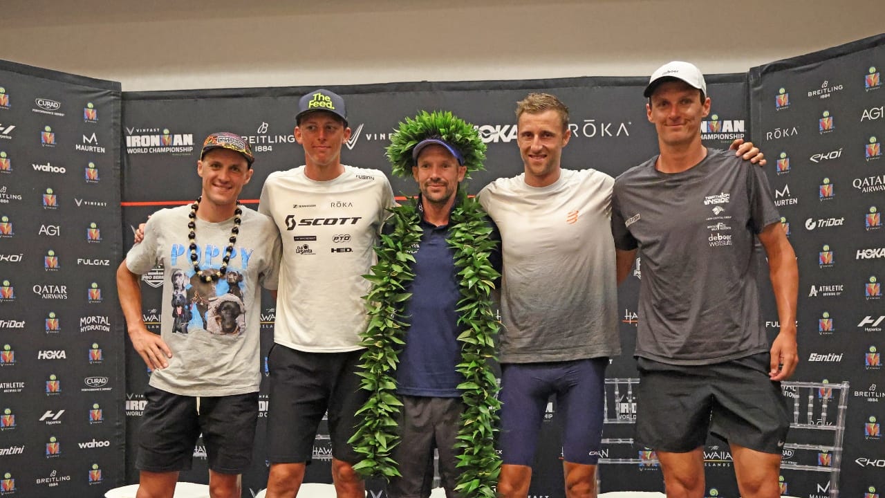 Lange Ditlev von Berg Chevalier Koolhaas top five IRONMAN World Championship Kona 2024 run photo credit Getty Images for IRONMAN