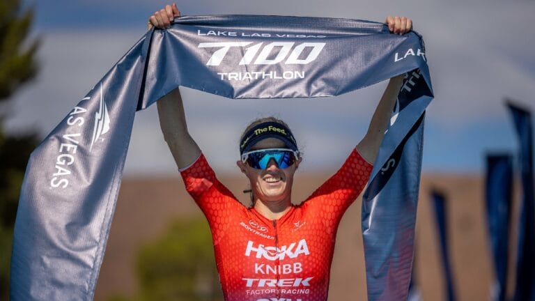 Taylor Knibb wins T100 Lake Las Vegas 2024 photo credit PTO