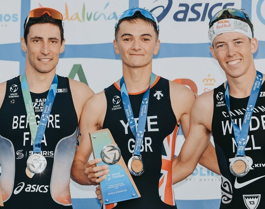 WTCS Grand Final 2024 World Title Podium Alex Yee Leo Bergere Hayden Wilde