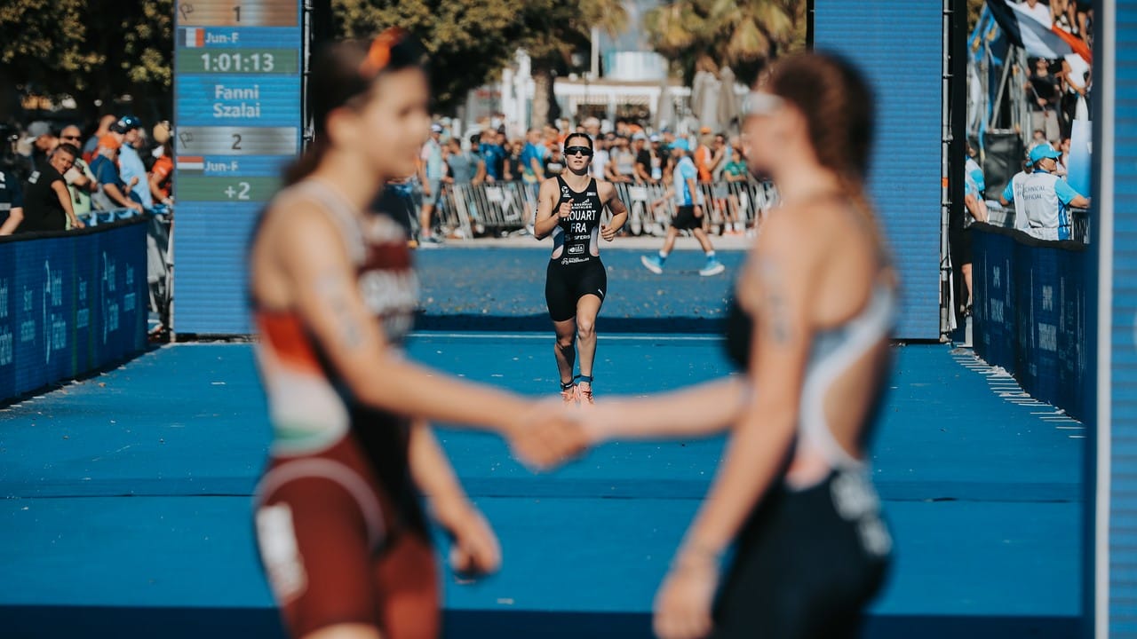 Ambre Grasset, Fanni Szalai, Lea Houart 2024 World Junior Triathlon Championships Torremolinos