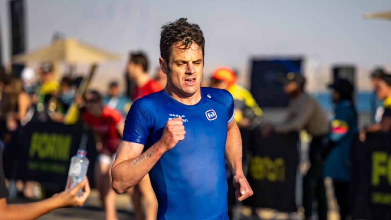 Jonny Brownlee supertri Neom 2024 run photo credit supertri
