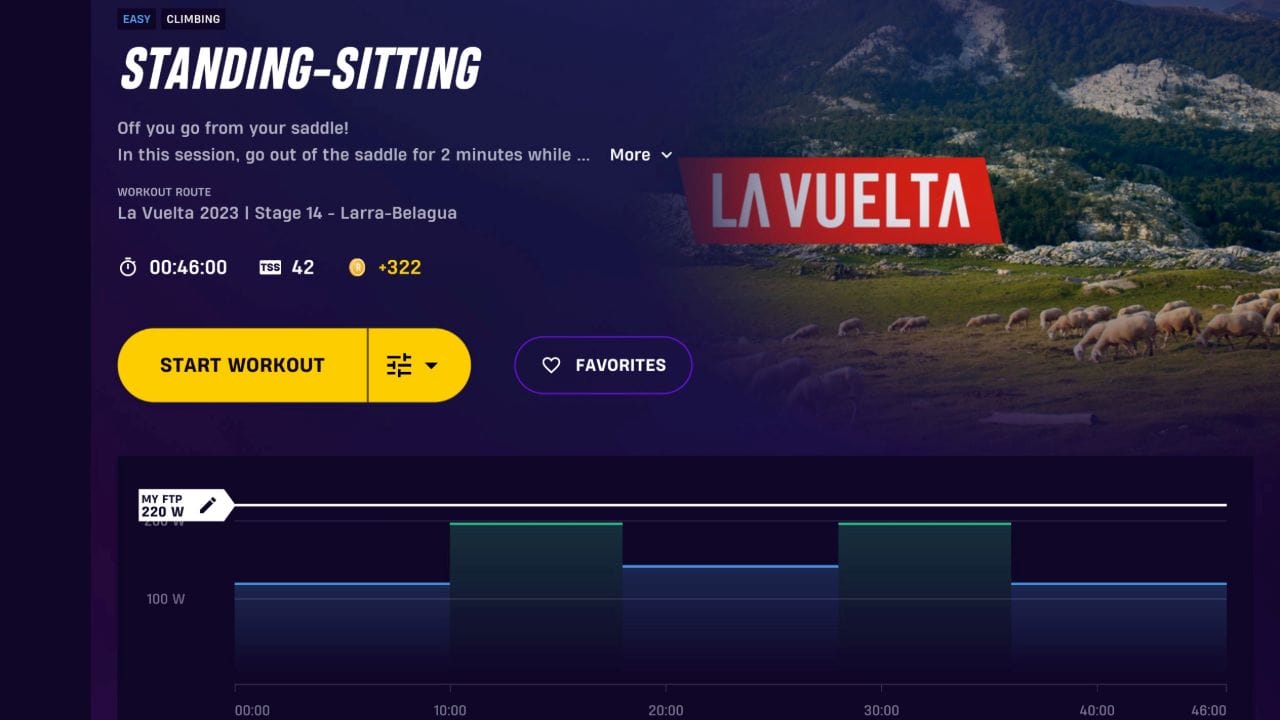 ROUVY Standing sitting workout