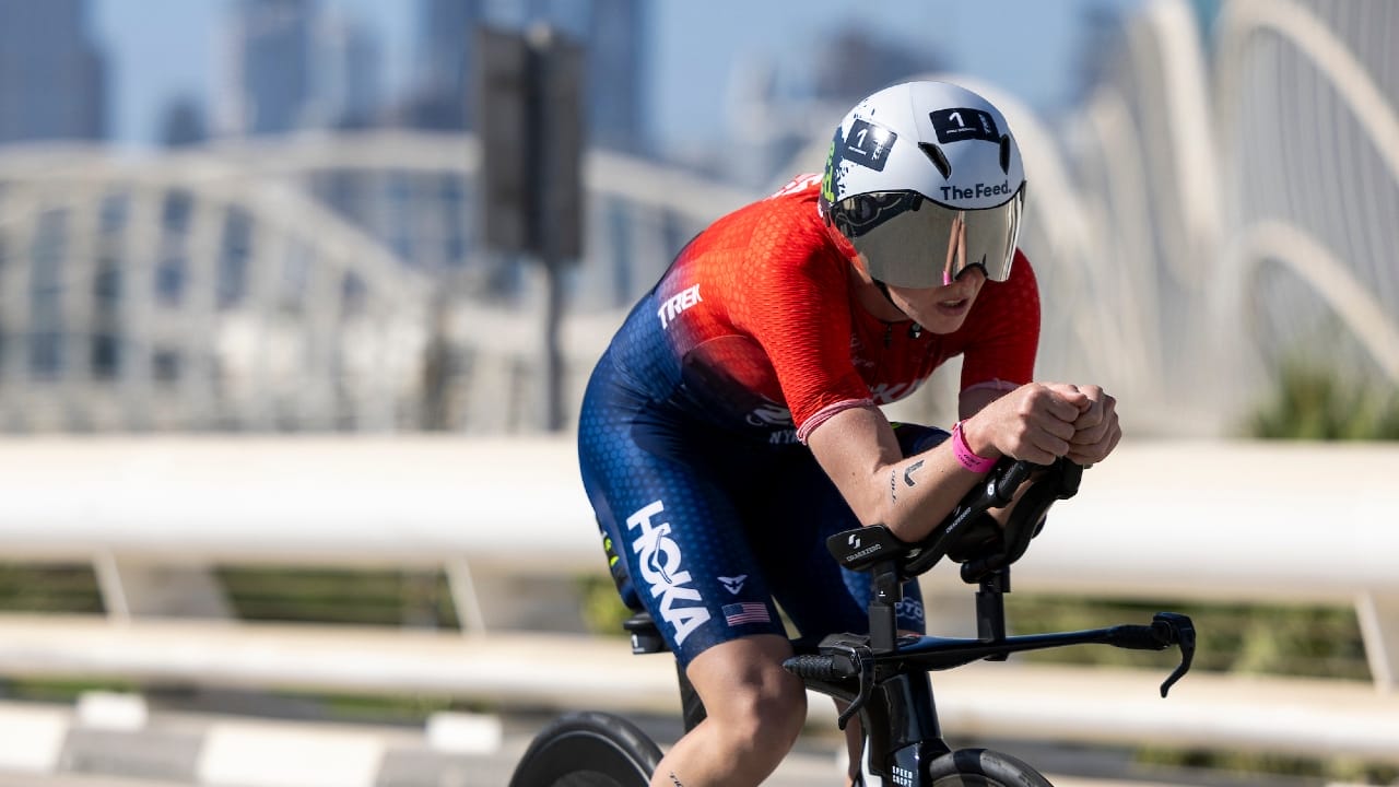 Taylor Knibb bike T100 Dubai 2024 photo credit PTO / T100