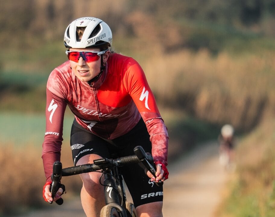 Georgia Taylor Brown Santa Vall gravel race 2025 photo credit Santa Vall and Gravel Earth Series